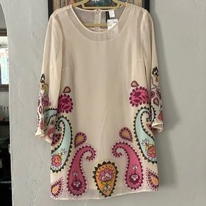 🌟 H&M 60's Inspired Long-Sleeve Mod Dress